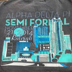 Alpha delta pi comfort colors shirt